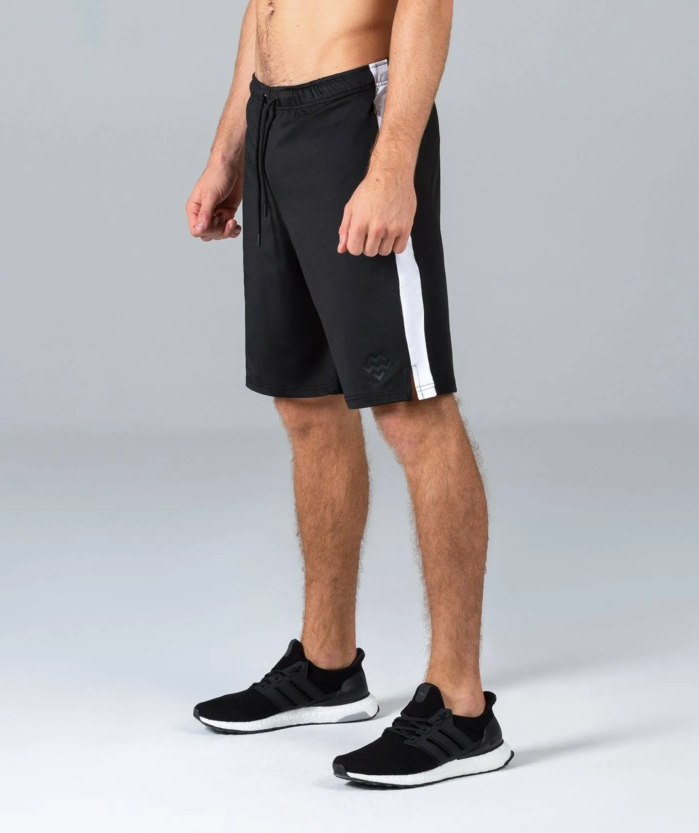 10 Inch Sports Shorts (Black/White)