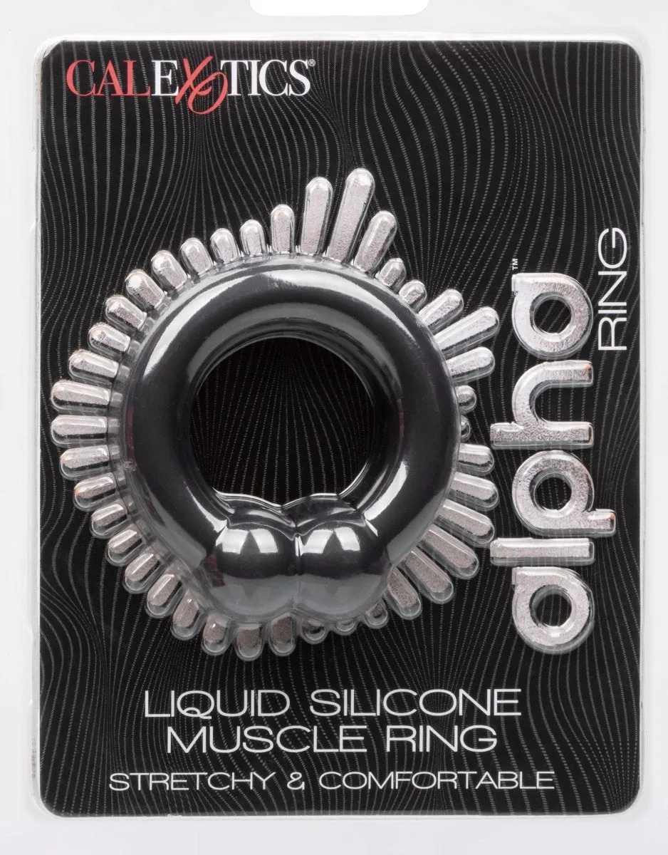 Alpha Liquid Silicone Muscle Ring - Black