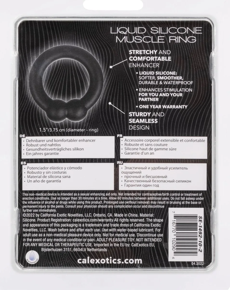 Alpha Liquid Silicone Muscle Ring - Black