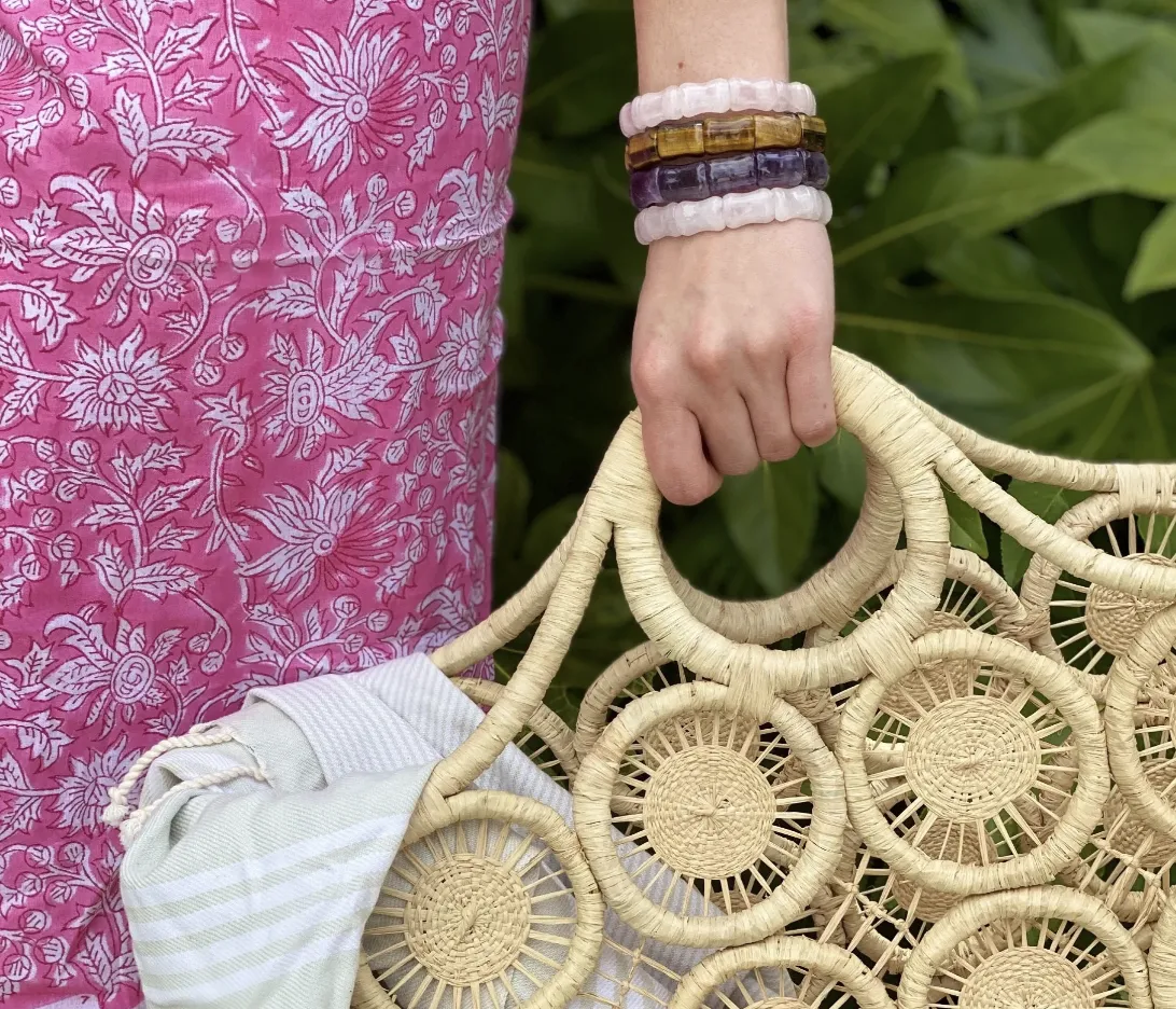 Amethyst Bamboo Bangle