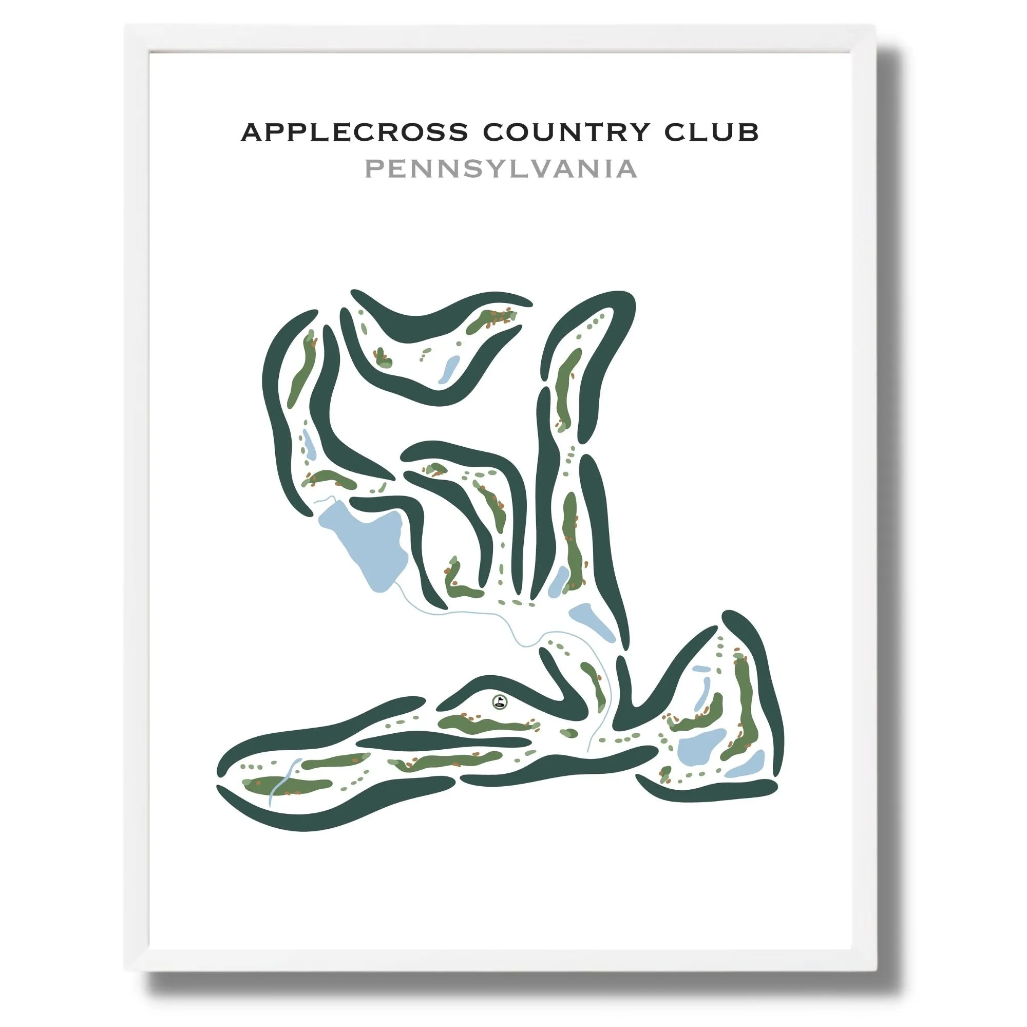 Applecross Country Club, Pennsylvania - Printed Golf Courses