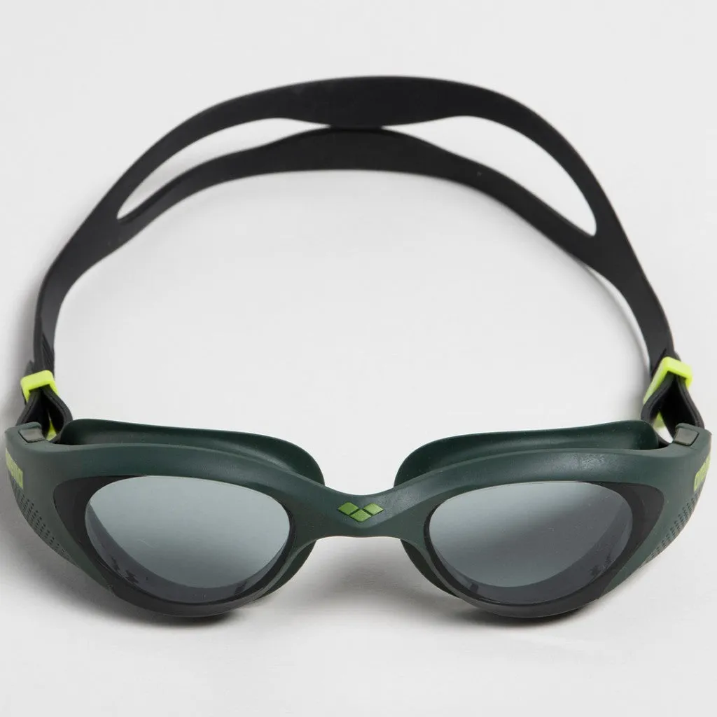 Arena The One Training Goggles | Smoke- Deep Green- Black