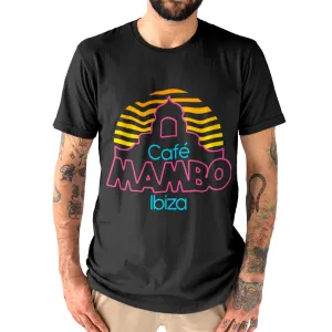 Cafe Mambo Ibiza Logo Men's Black T-shirt NEW