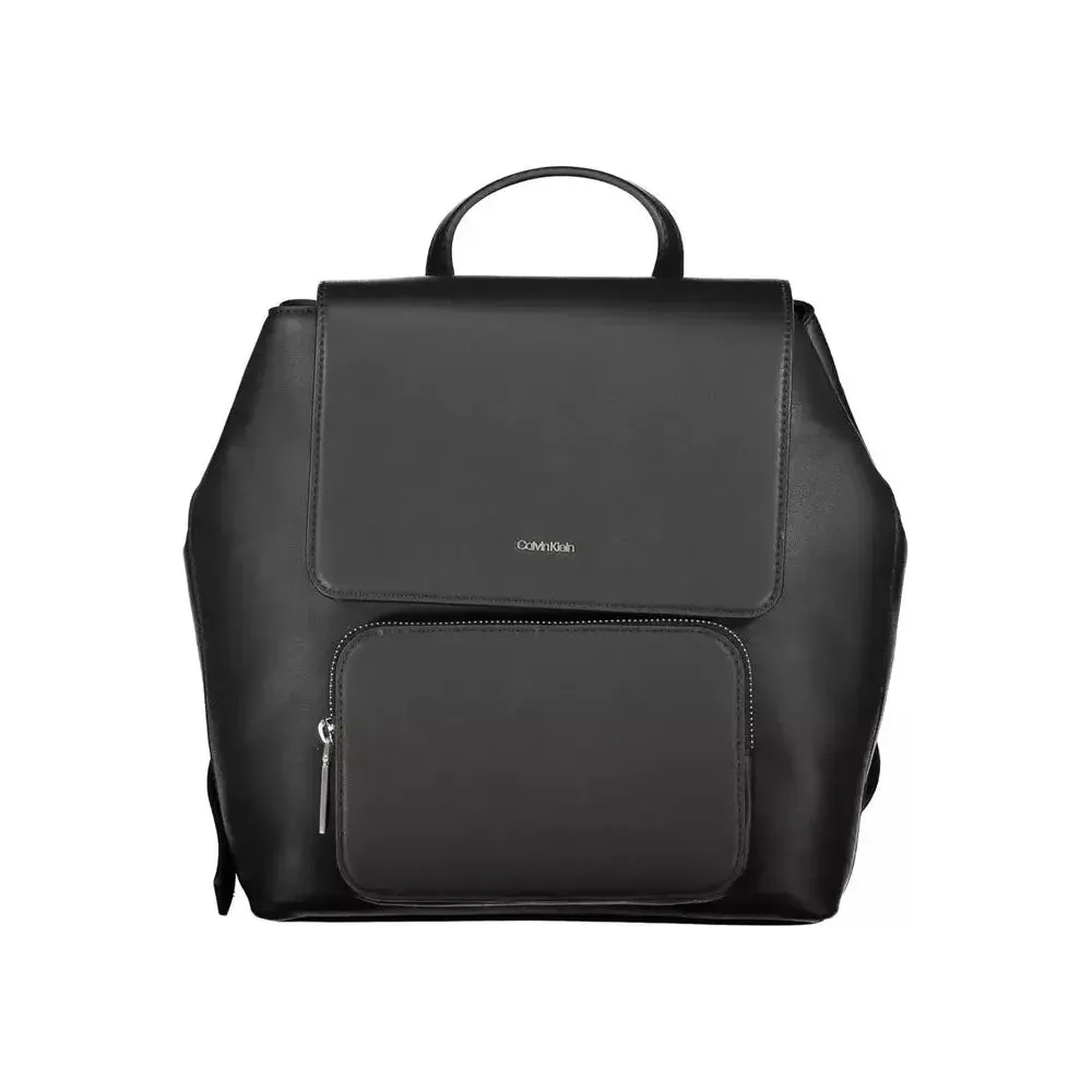 Calvin Klein Black Polyester Women Backpack