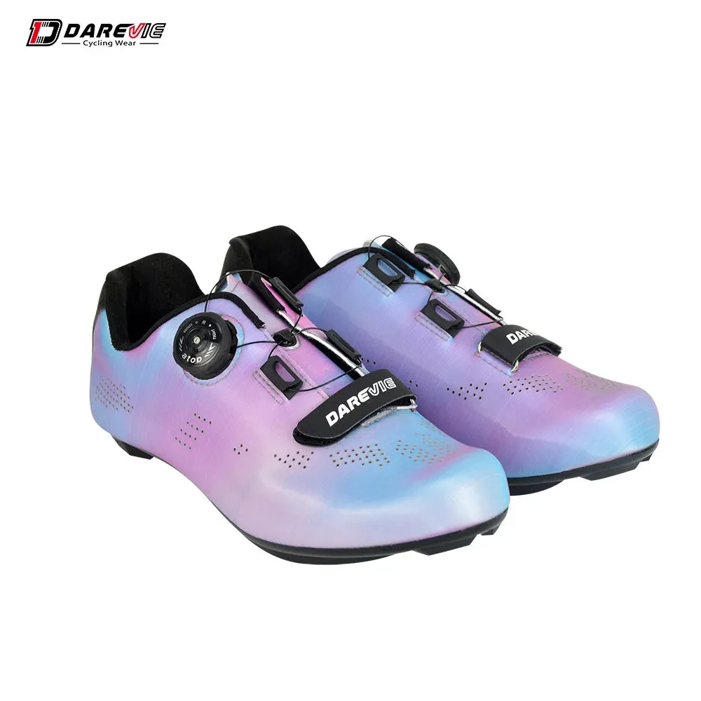 Colorful Chameleon Professional Reflective Cycling Shoes.