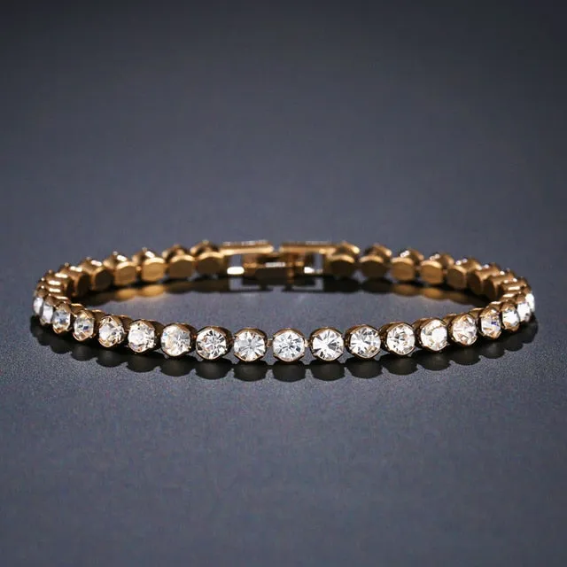 Crystal Shine Bangles Female Bracelet