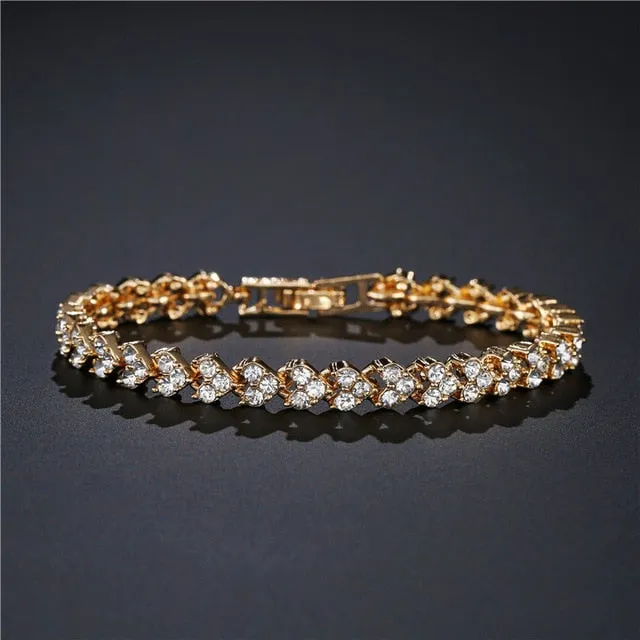 Crystal Shine Bangles Female Bracelet