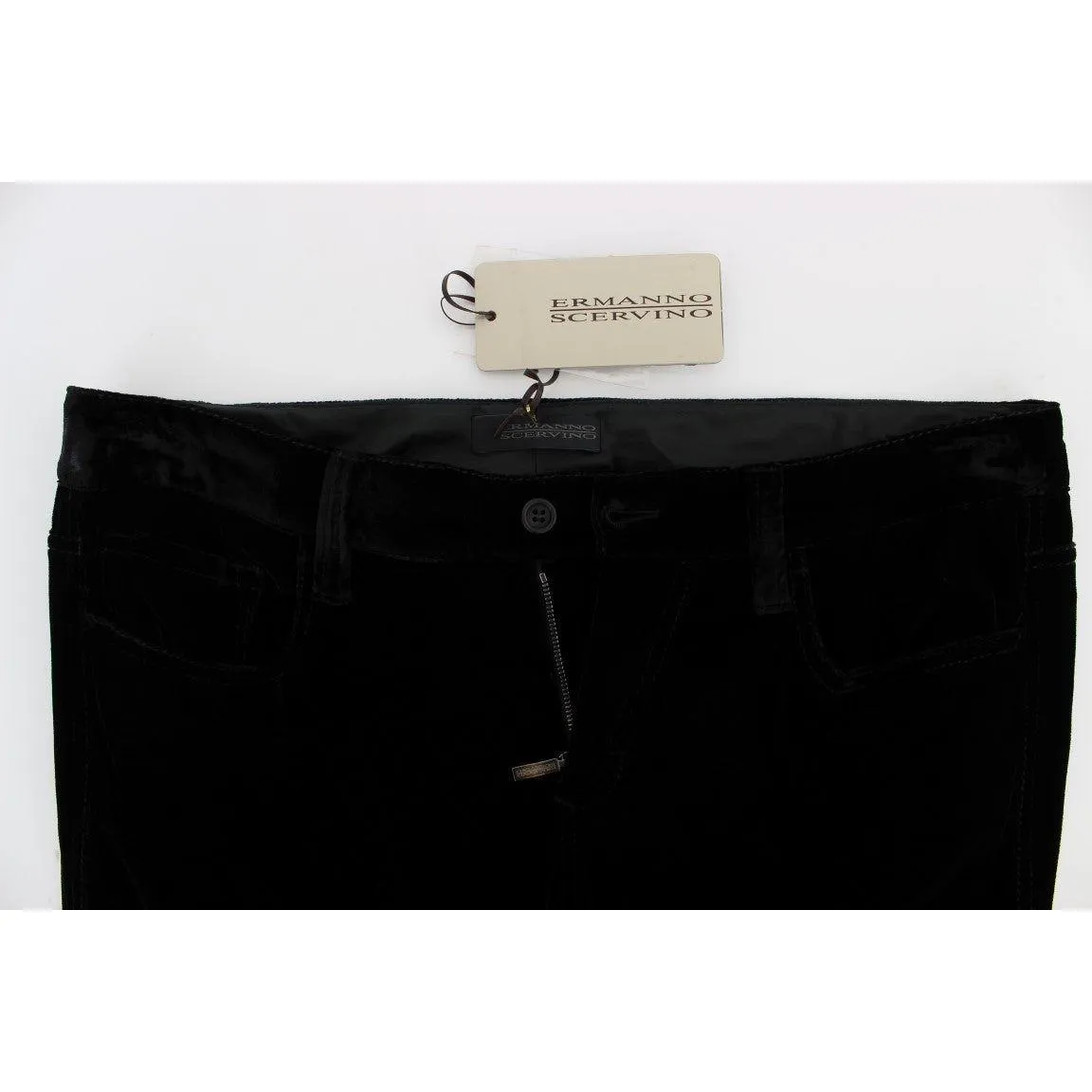 Ermanno Scervino Elegant Black Slim Fit Trousers