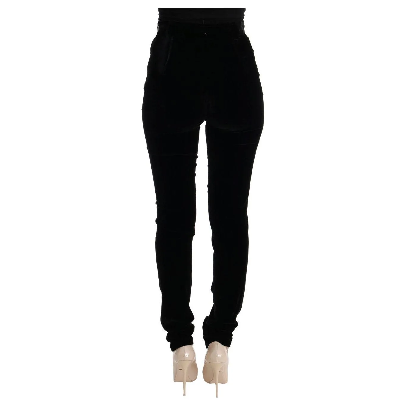 Ermanno Scervino Sleek High-Waist Black Trousers