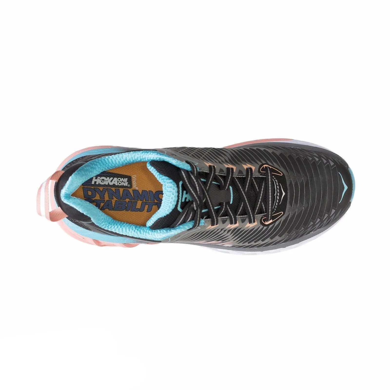 Hoka Arahi Black / Peach Amber Running Shoes