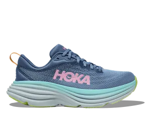 Hoka Bondi 8 Wide Fit Running Shoes - Womens - Shadow/Dusk