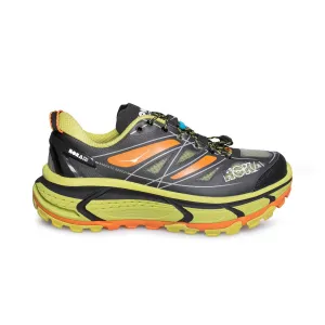 Hoka Mafate Speed Black / Lime / Orange Running Shoes - Women's