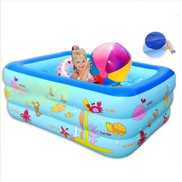 Inflatable Swimming Pool, 83" X 57" X 24" Full