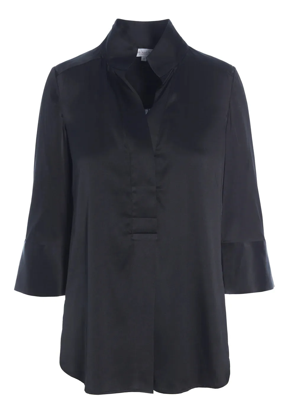 Kami Black Silk Shirt