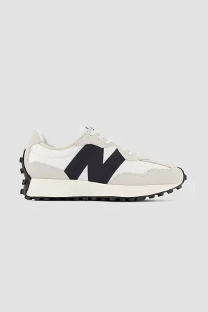 New Balance Women's 327 Sneaker in Sea Salt with White and Black