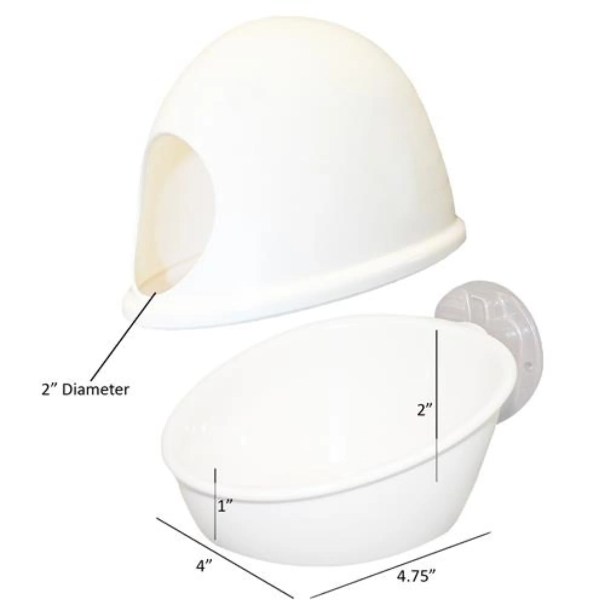 No-Mess Press N' Slide Feed Station with Dome