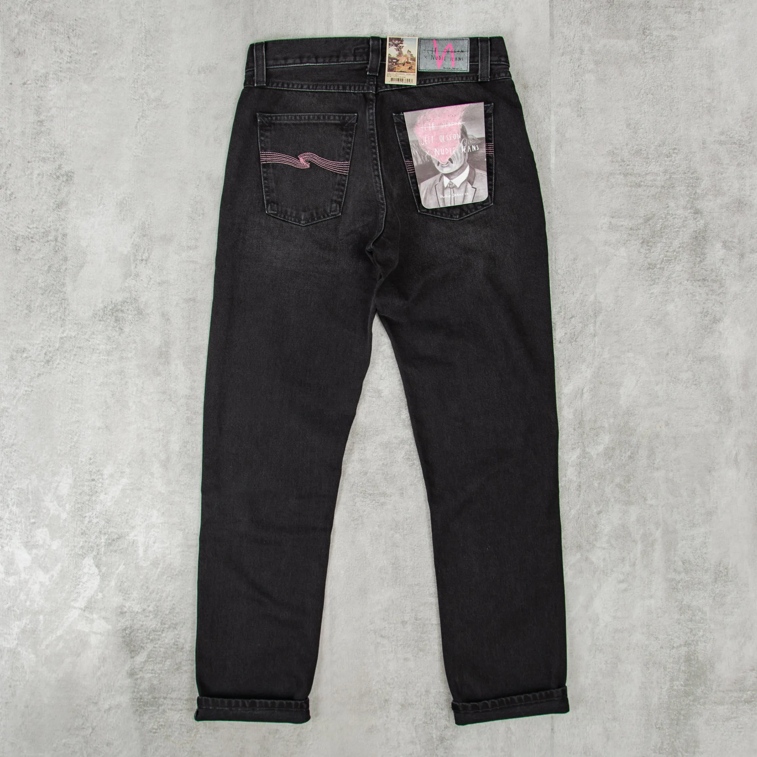 Nudie x Jeff Olsson Gritty Jackson Jean - Born in Hell Black