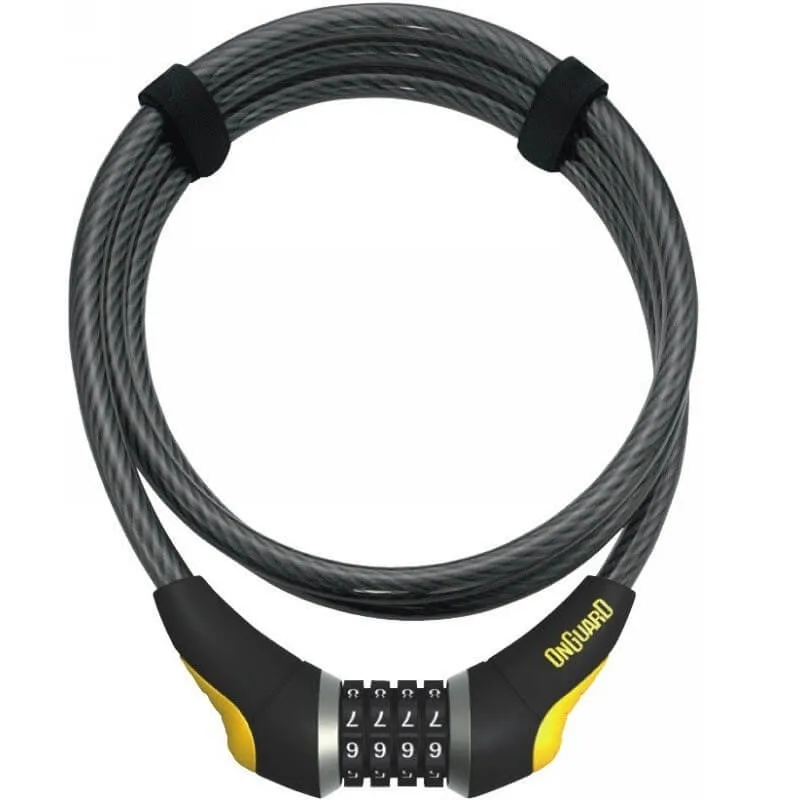 OnGuard 8041 Akita 185cm x 12mm Combo Cable Lock