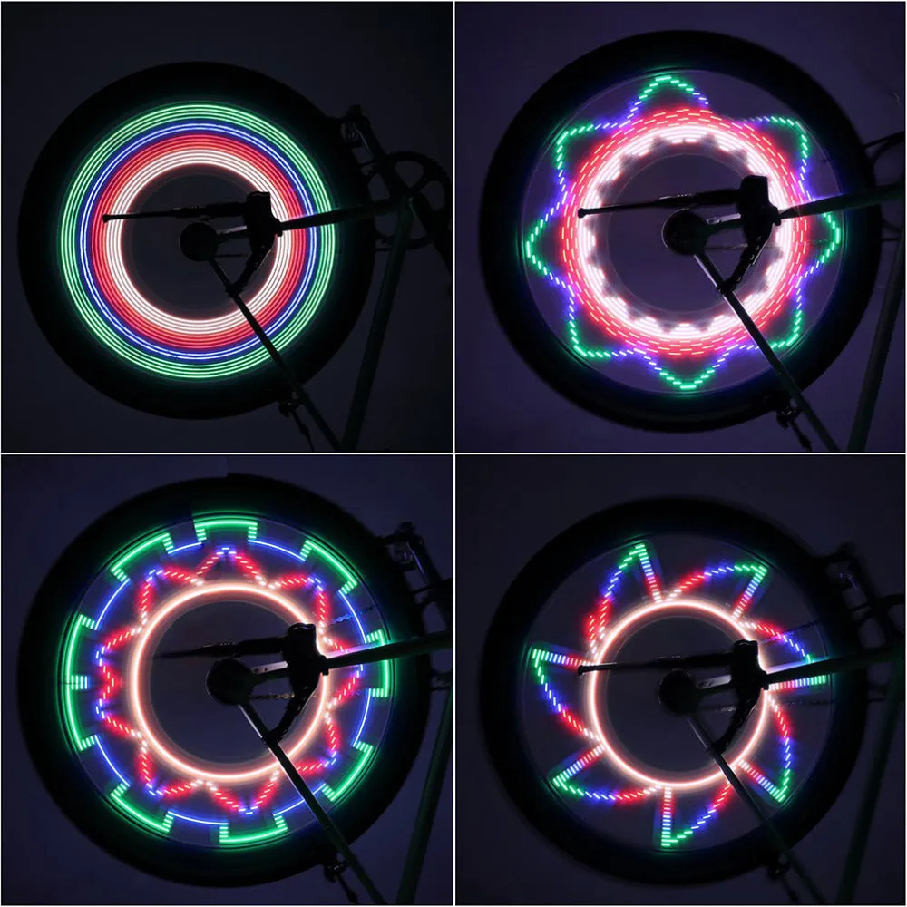 Vibrant Bike Cycling Wheel Spoke Light