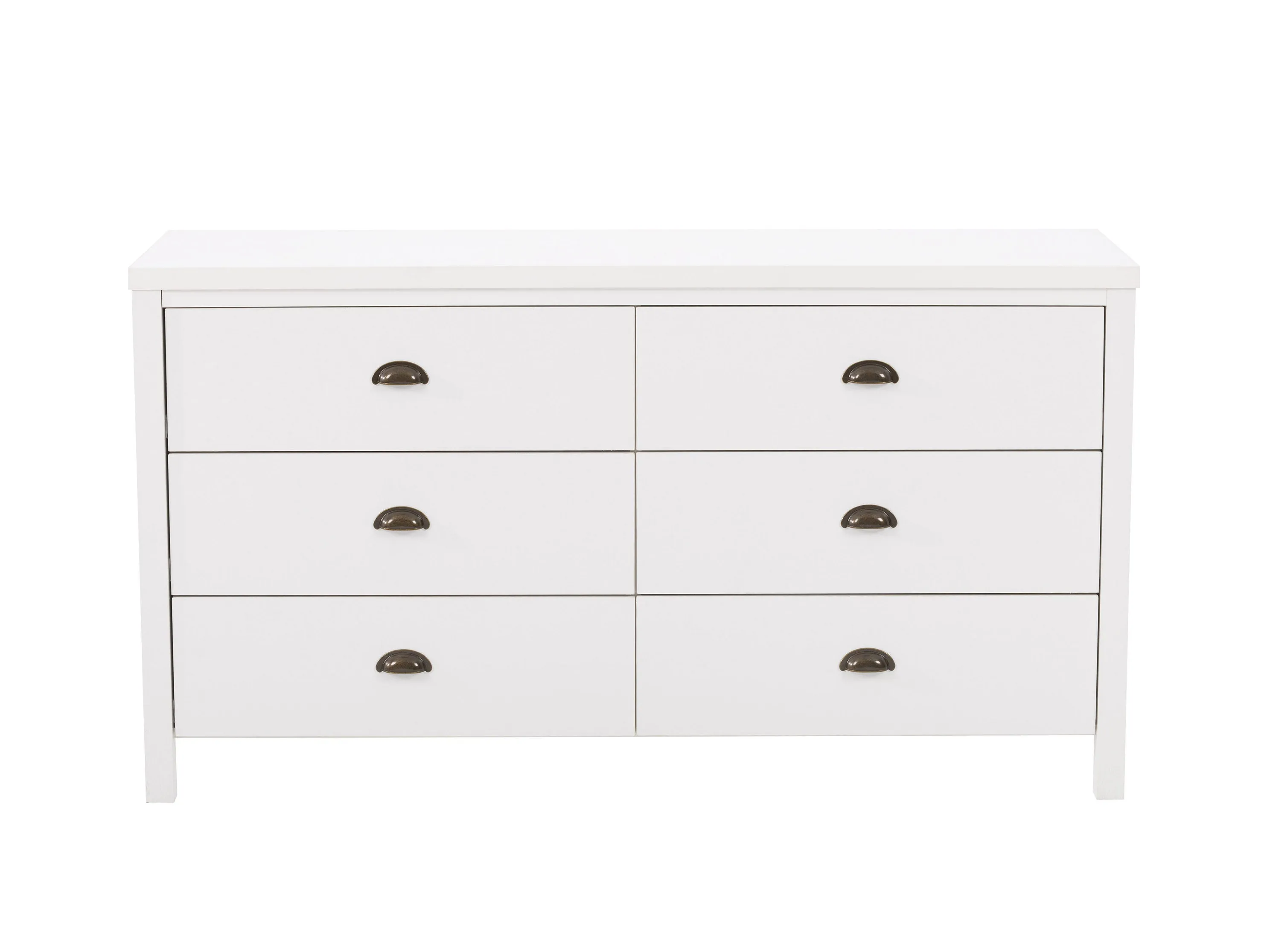 White 6 Drawer Dresser