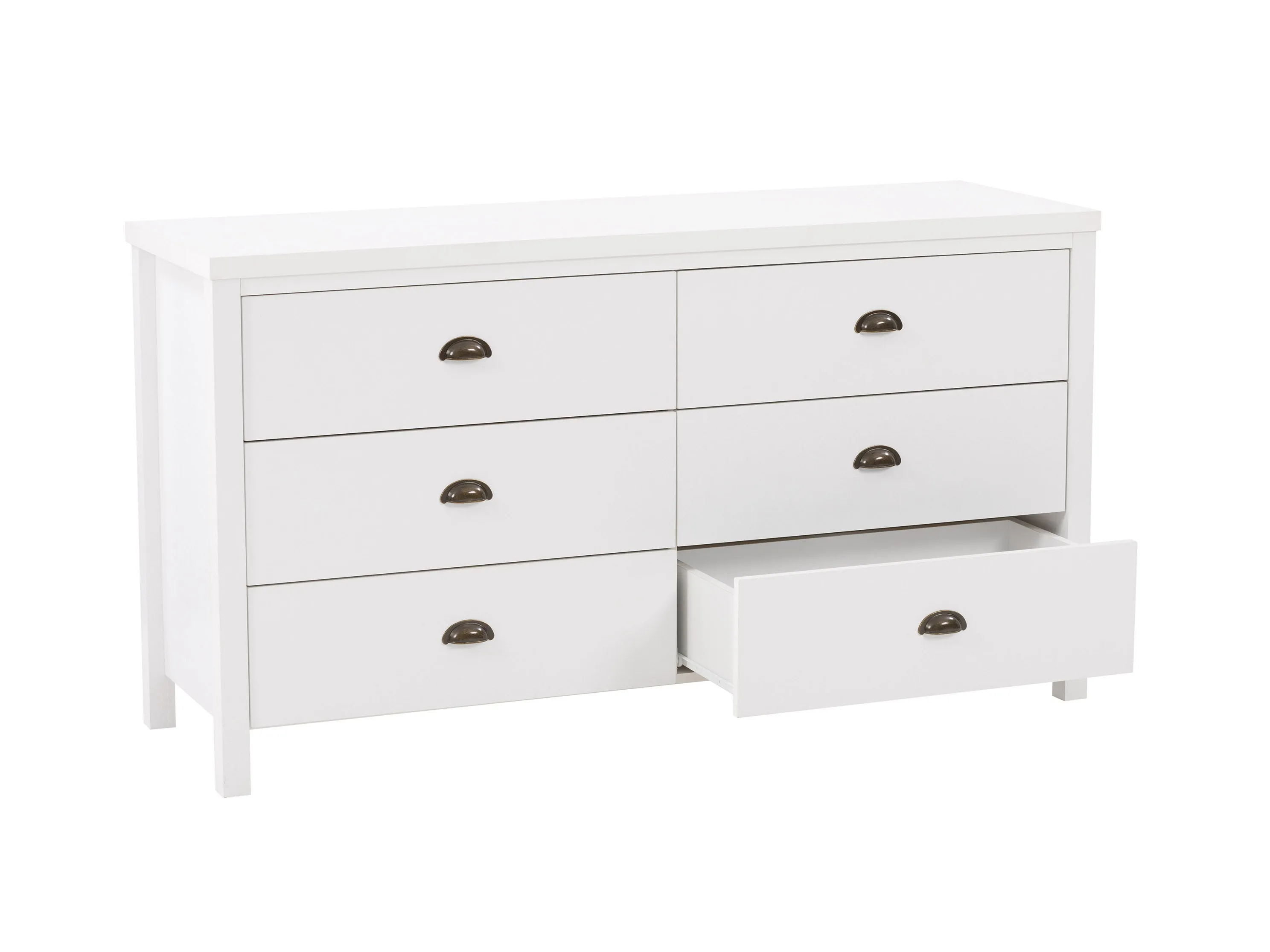 White 6 Drawer Dresser