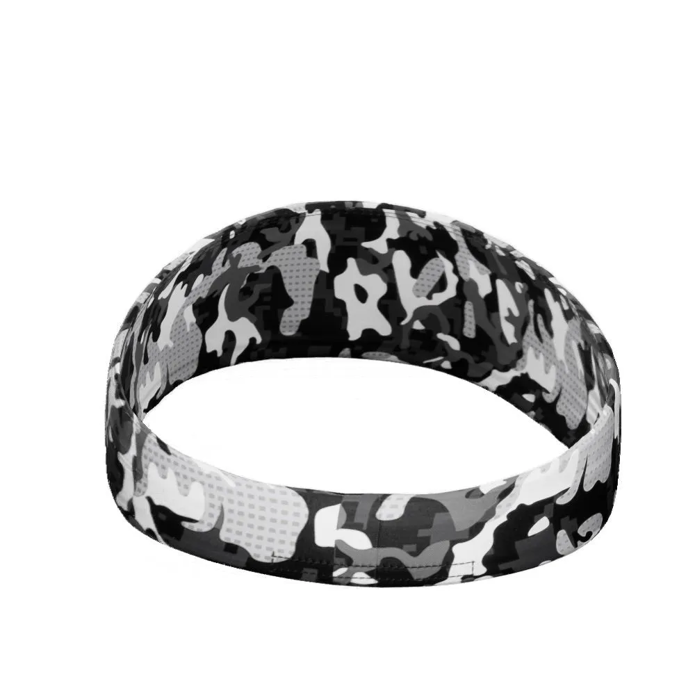 White Dual Camo Headband